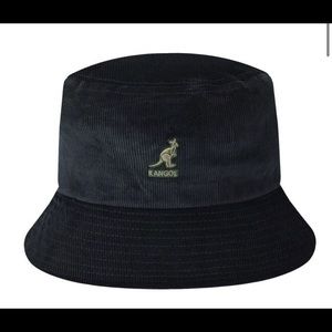 NWT KANGOL BLACK BUCKET HAT Size Medium